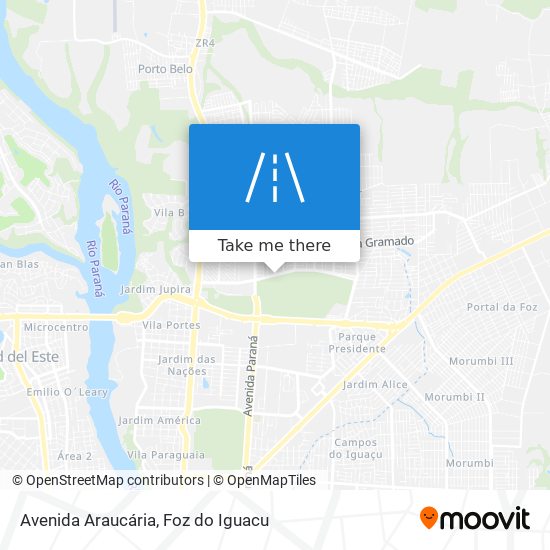 Mapa Avenida Araucária