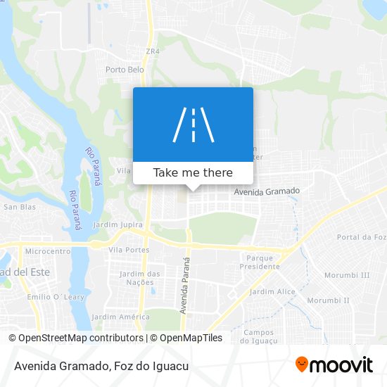 Mapa Avenida Gramado