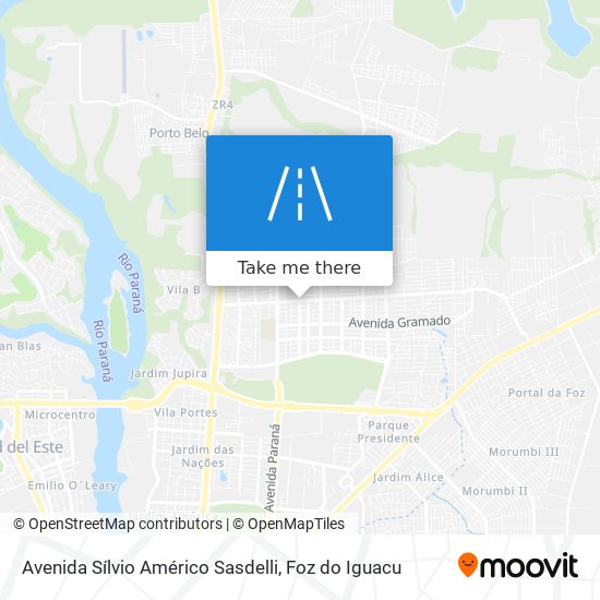 Avenida Sílvio Américo Sasdelli map