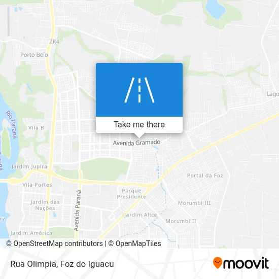 Rua Olimpia map