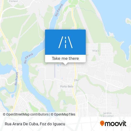 Rua Arara De Cuba map