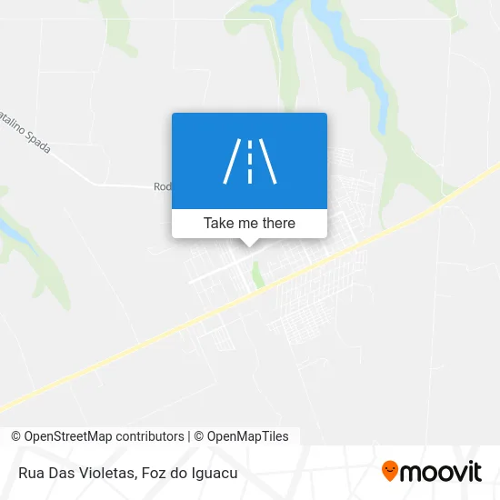 Rua Das Violetas map
