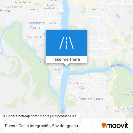 Puente De La Integración map