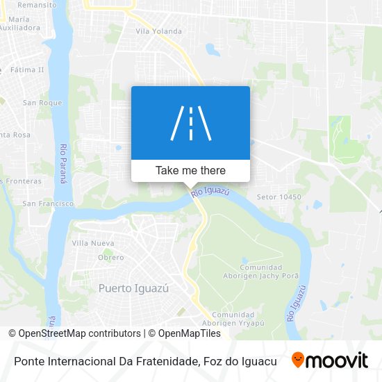 Ponte Internacional Da Fratenidade map
