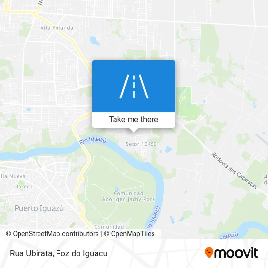 Rua Ubirata map
