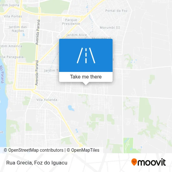 Rua Grecia map