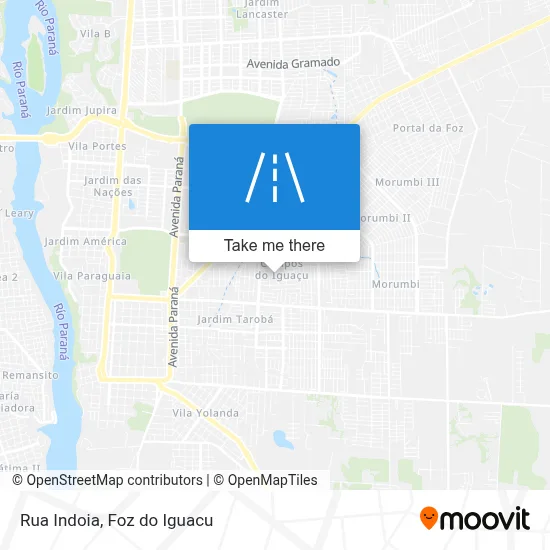 Rua Indoia map