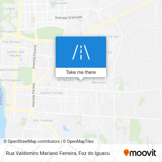Rua Valdomiro Mariano Ferreira map