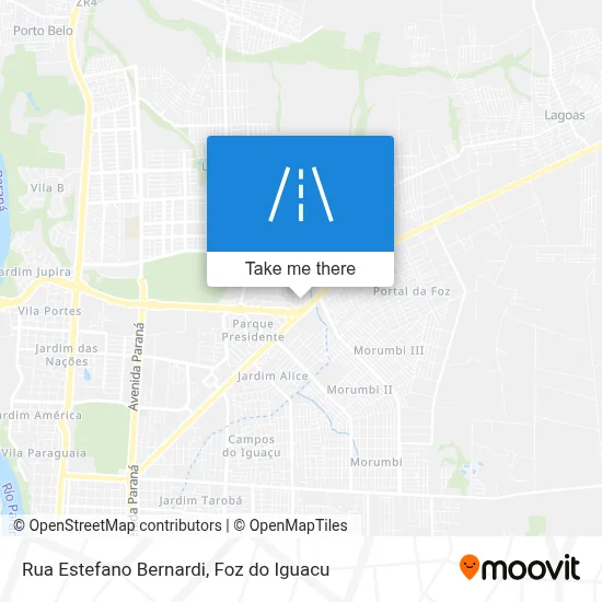 Rua Estefano Bernardi map