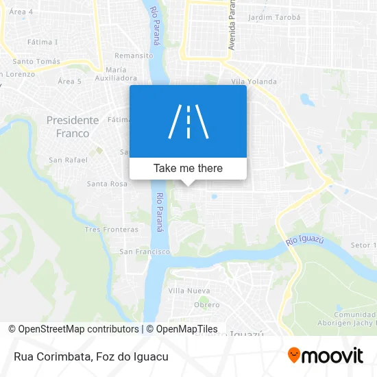 Rua Corimbata map