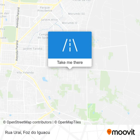 Rua Urai map