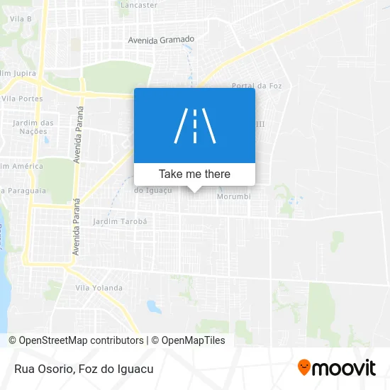 Rua Osorio map