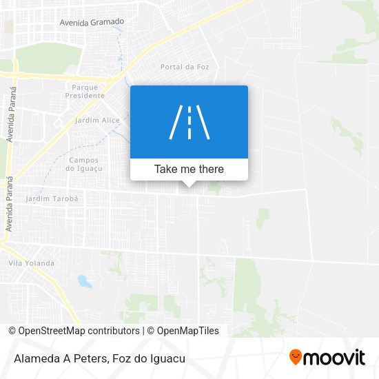 Alameda A Peters map