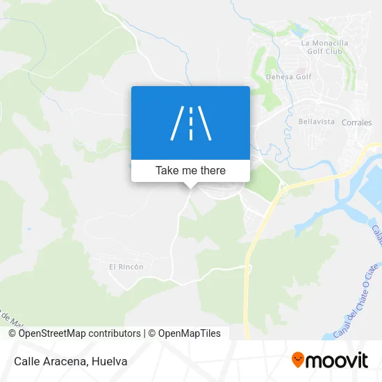 Calle Aracena map