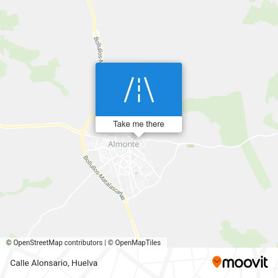Calle Alonsario map