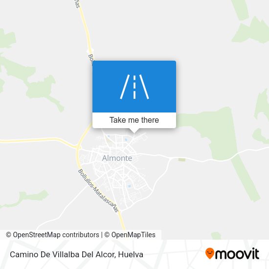 Camino De Villalba Del Alcor map