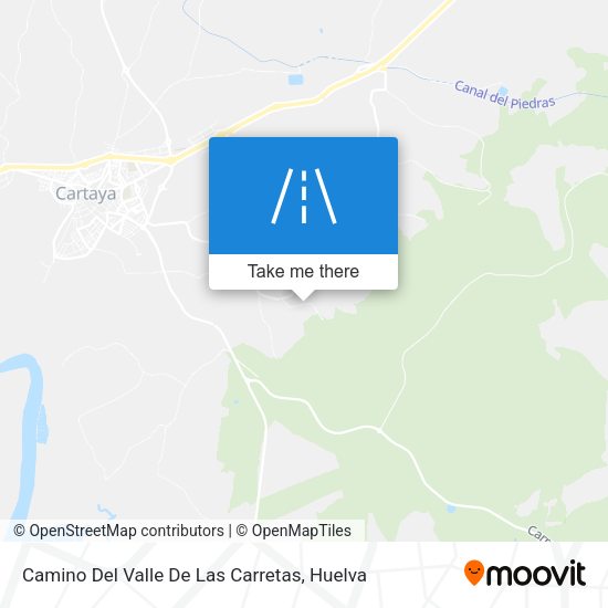 Camino Del Valle De Las Carretas map