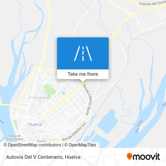 Autovía Del V Centenario map