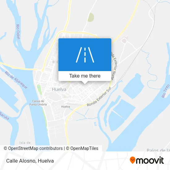 Calle Alosno map