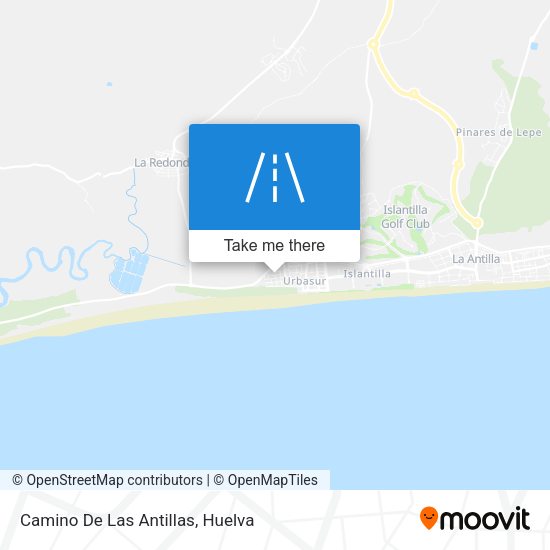 Camino De Las Antillas map