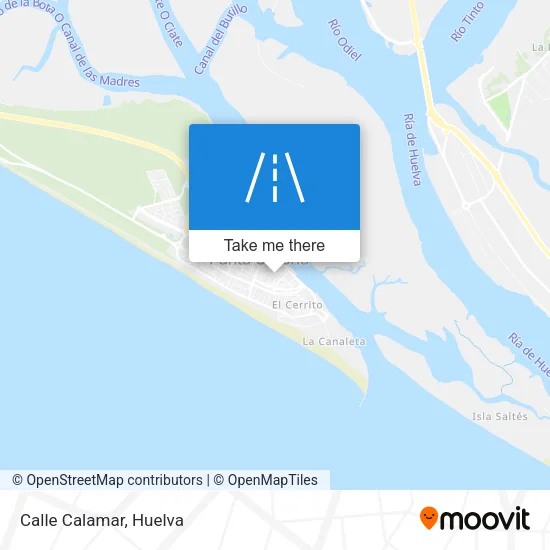 Calle Calamar map