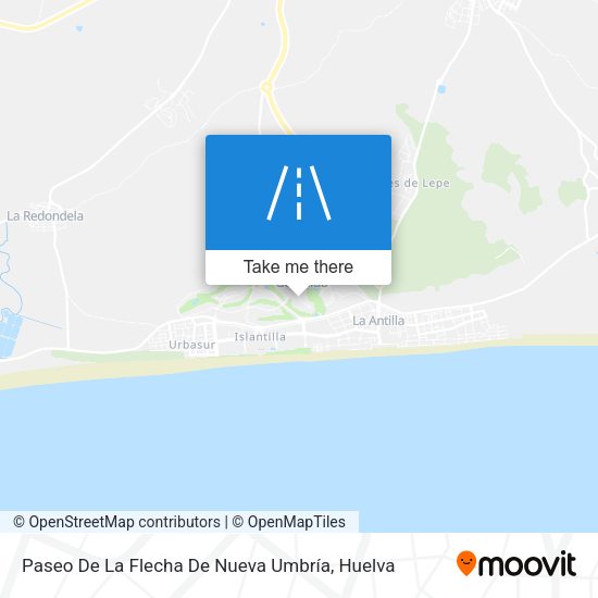 Paseo De La Flecha De Nueva Umbría map