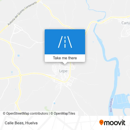 Calle Beas map