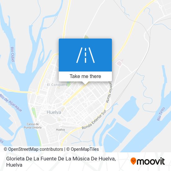 Glorieta De La Fuente De La Música De Huelva map