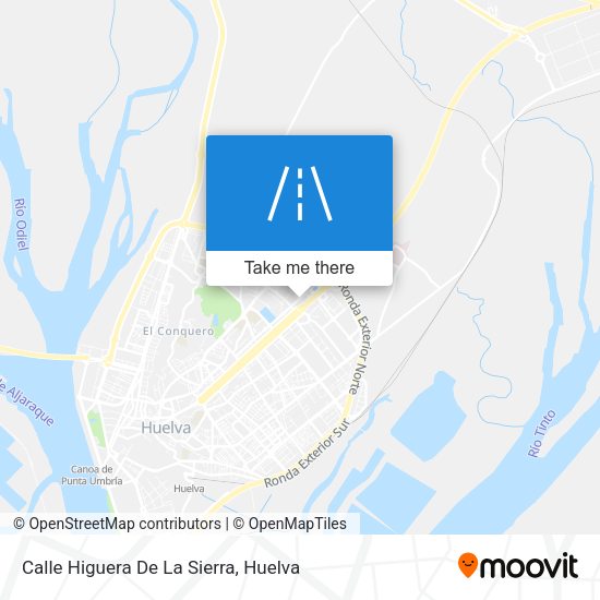 Calle Higuera De La Sierra map