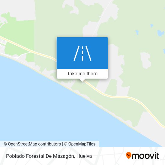 Poblado Forestal De Mazagón map