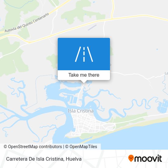 Carretera De Isla Cristina map