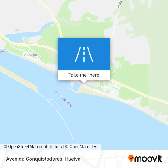 Avenida Conquistadores map