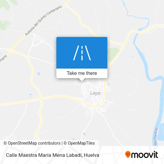 Calle Maestra María Mena Labadí map