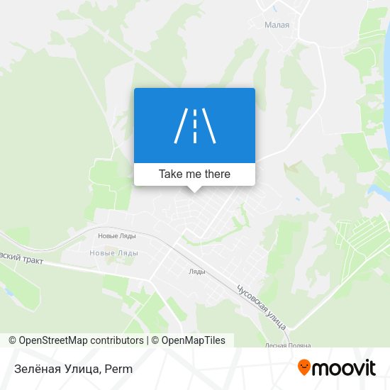 Зелёная Улица map
