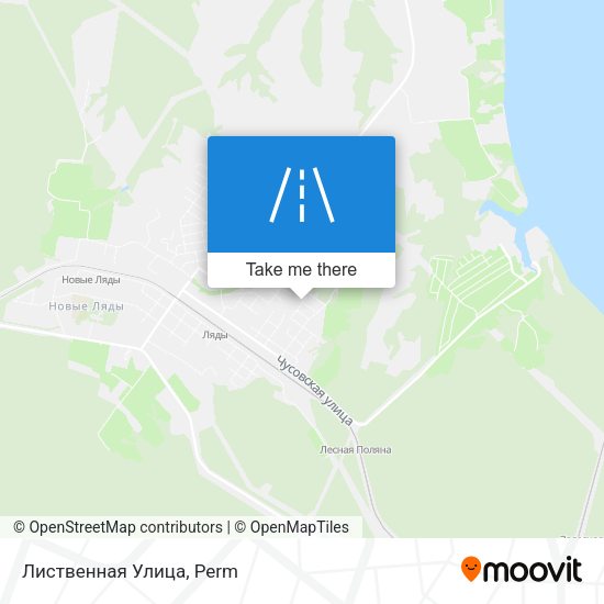 Лиственная Улица map