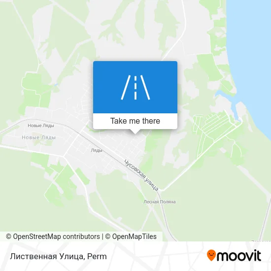 Лиственная Улица map