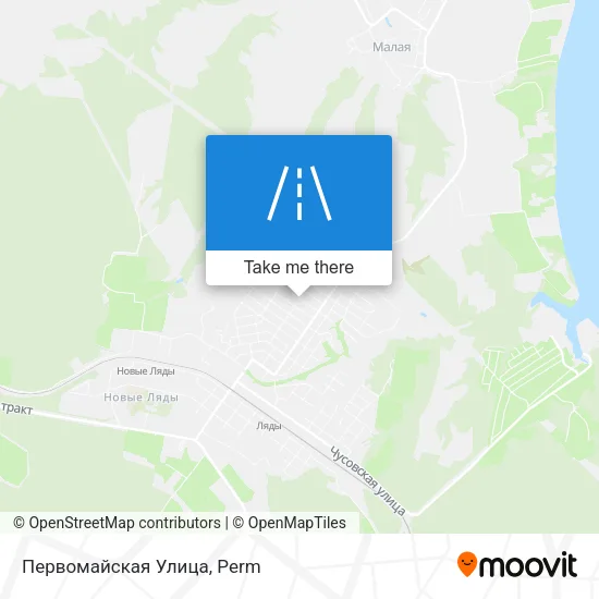 Первомайская Улица map