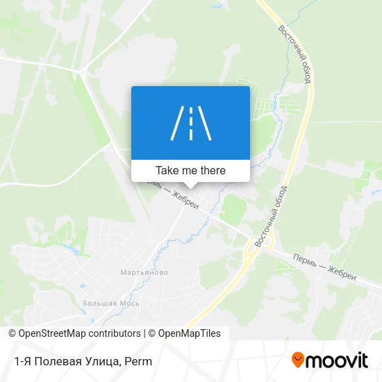 1-Я Полевая Улица map