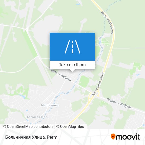 Больничная Улица map