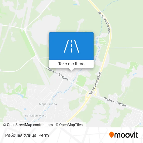 Рабочая Улица map