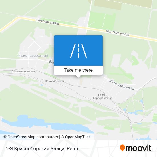 1-Я Красноборская Улица map