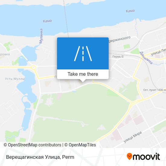 Верещагинская Улица map