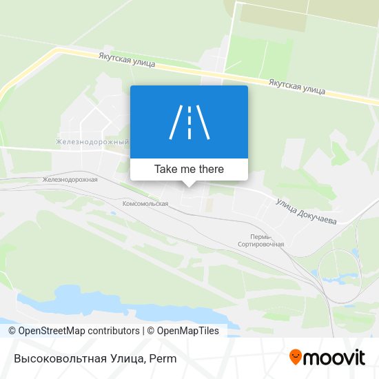 Высоковольтная Улица map