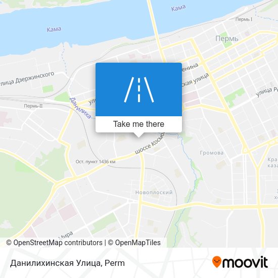 Данилихинская Улица map