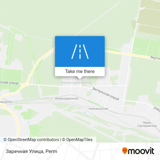 Заречная Улица map