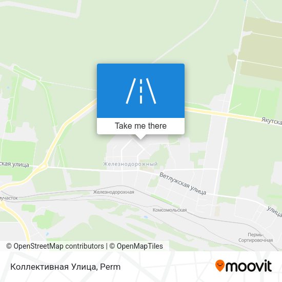 Коллективная Улица map