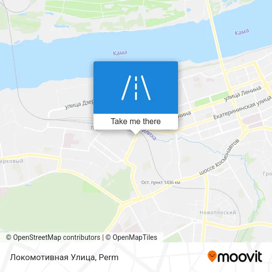 Локомотивная Улица map