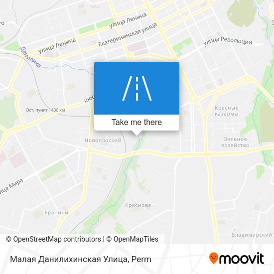 Малая Данилихинская Улица map