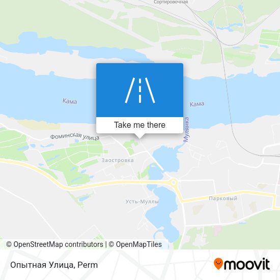 Опытная Улица map