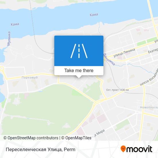 Переселенческая Улица map